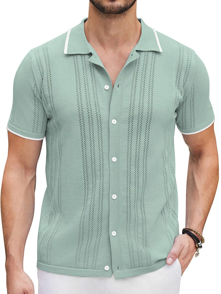 Camisa casual de punto