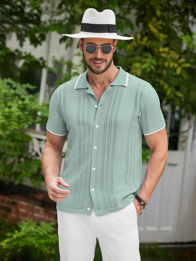 Camisa casual de punto