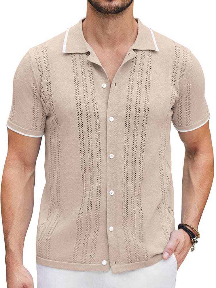 Camisa casual de punto