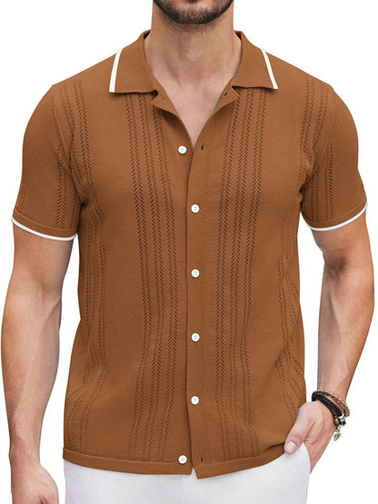 Camisa casual de punto