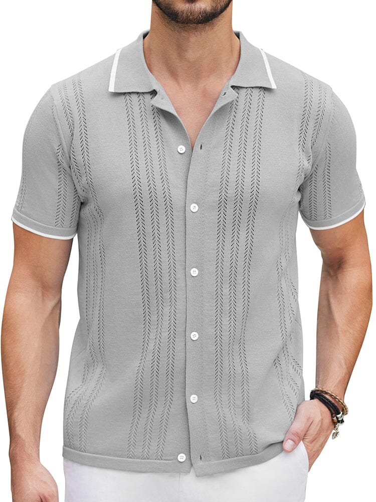 Camisa casual de punto