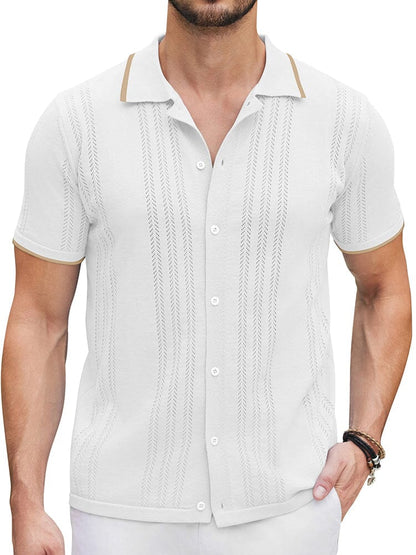Camisa casual de punto
