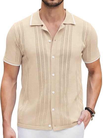 Camisa casual de punto