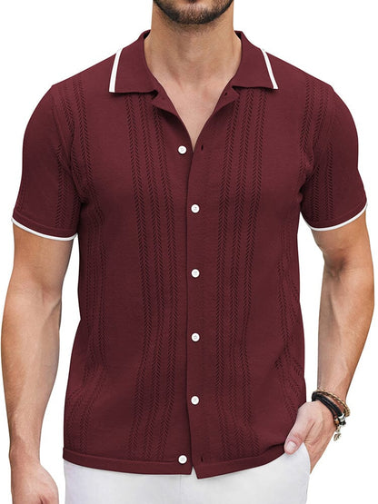 Camisa casual de punto