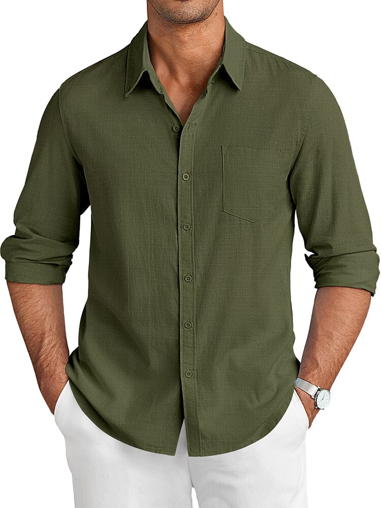 Camisa casual de lino