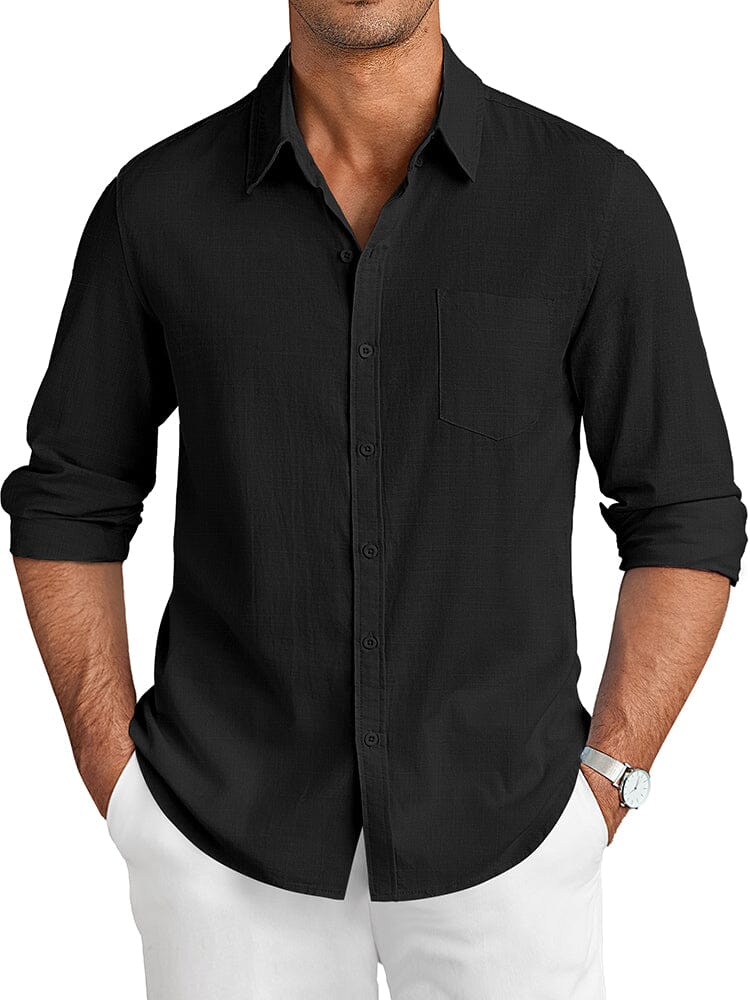 Camisa casual de lino