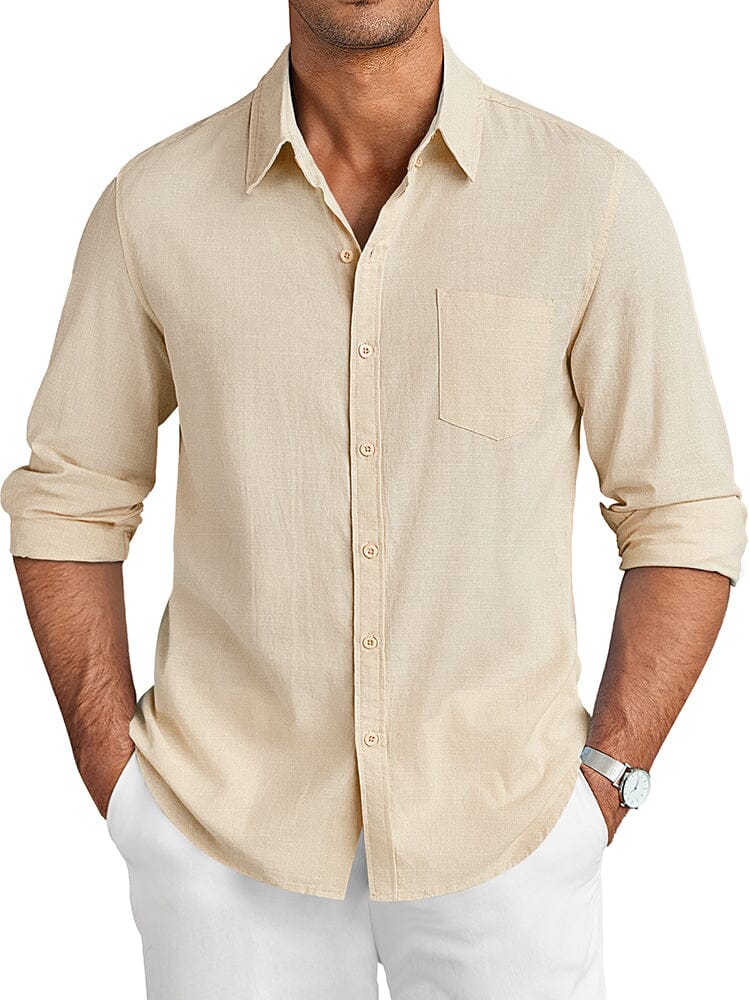 Camisa casual de lino
