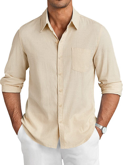 Camisa casual de lino