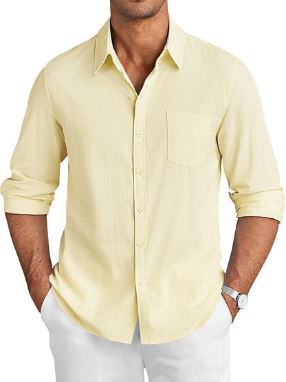 Camisa casual de lino