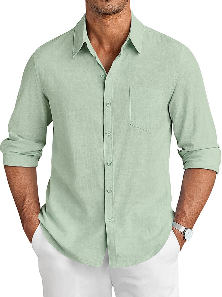 Camisa casual de lino