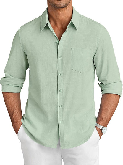 Camisa casual de lino