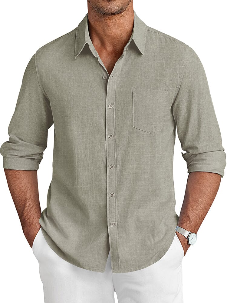 Camisa casual de lino