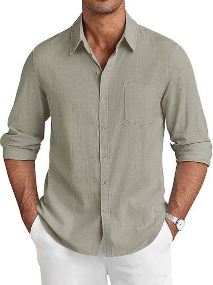 Camisa casual de lino