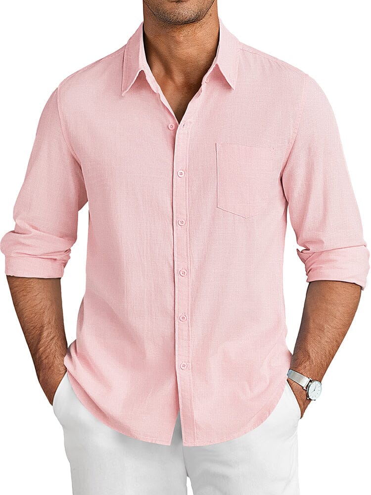 Camisa casual de lino