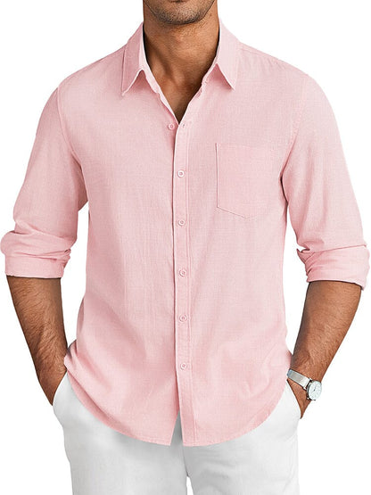Camisa casual de lino