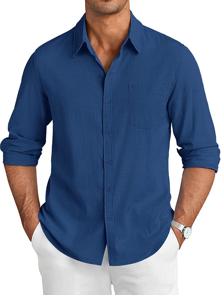 Camisa casual de lino