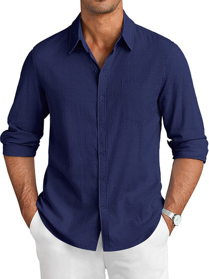 Camisa casual de lino