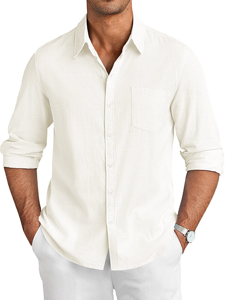 Camisa casual de lino
