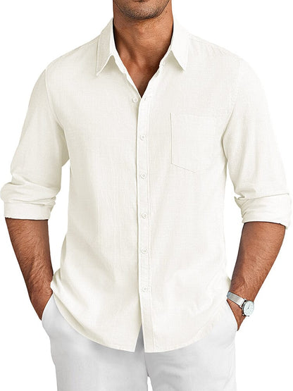 Camisa casual de lino