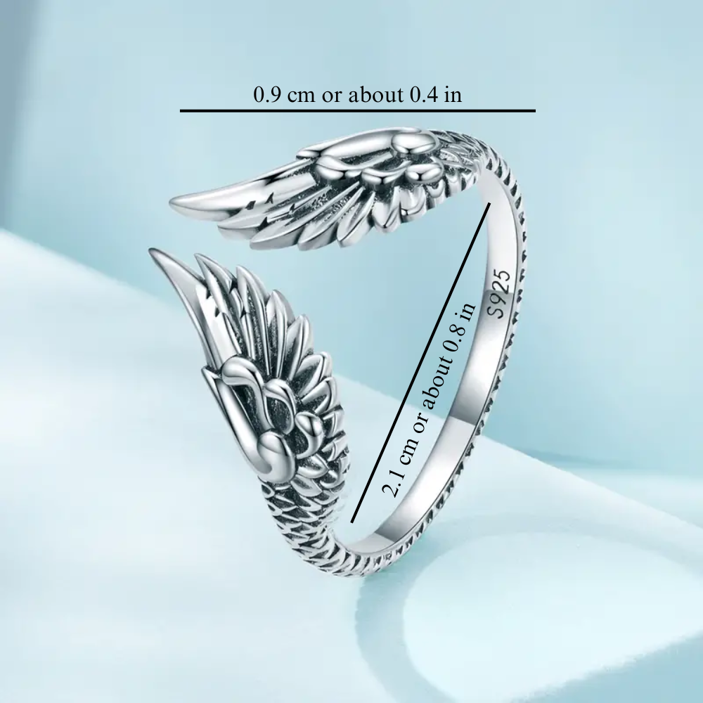 Anillo alado de lujo (ajustable)