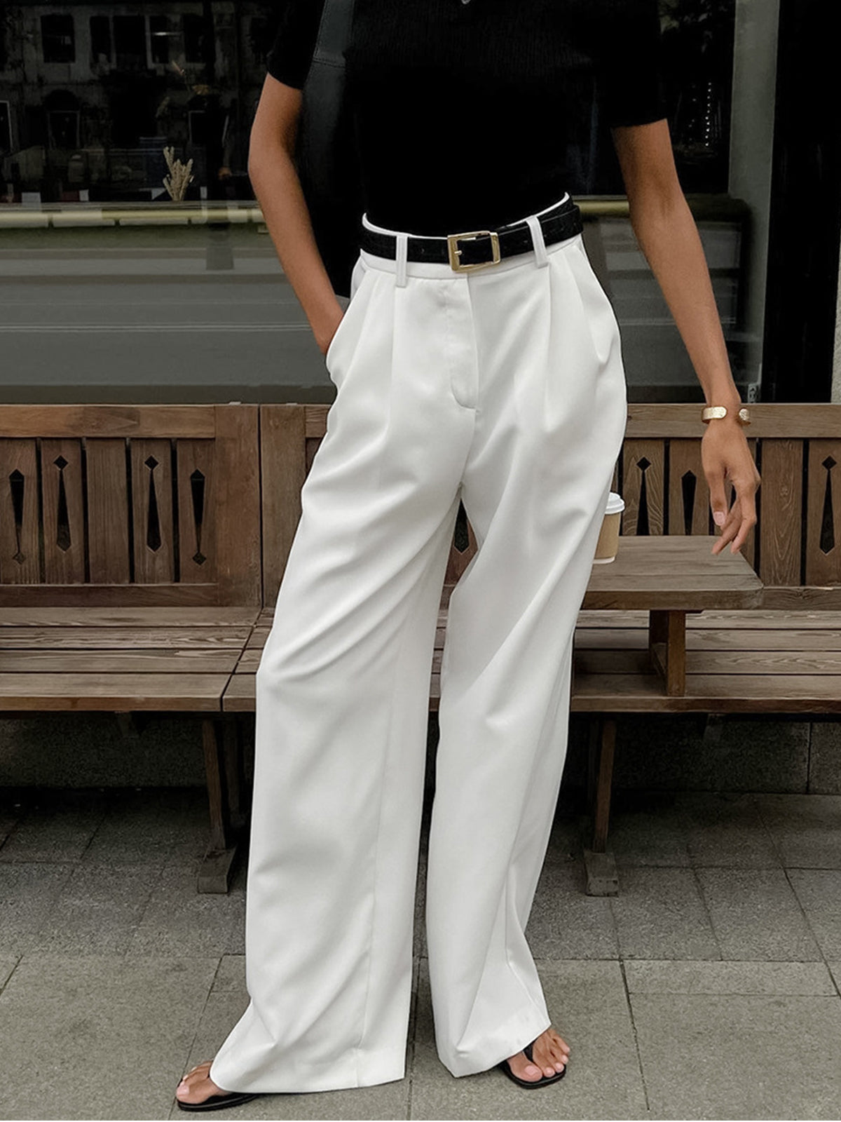 Pantalones con Cinturón