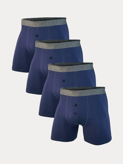 Pack de 4 calzoncillos de algodón elástico