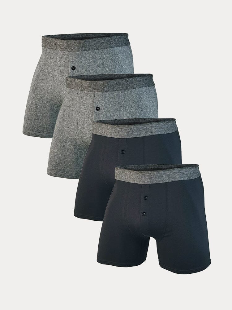 Pack de 4 calzoncillos de algodón elástico