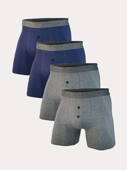 Pack de 4 calzoncillos de algodón elástico