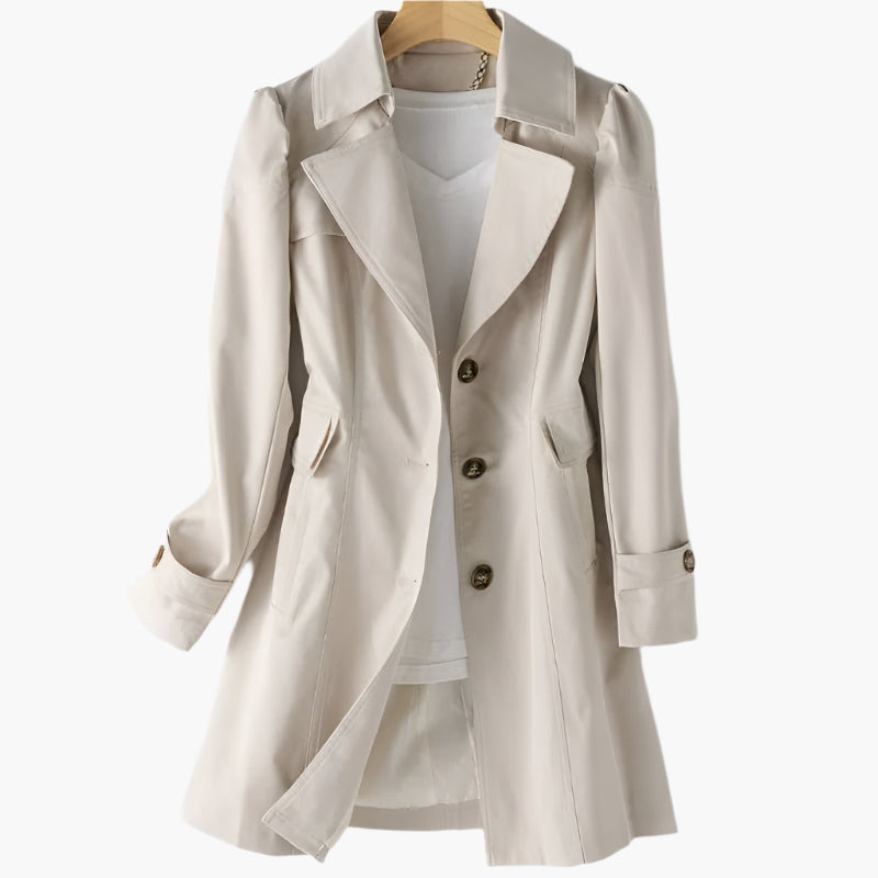 Abrigo Trench Clásico Largo