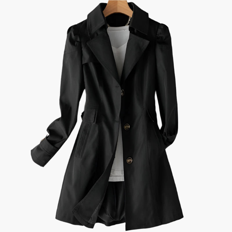Abrigo Trench Clásico Largo