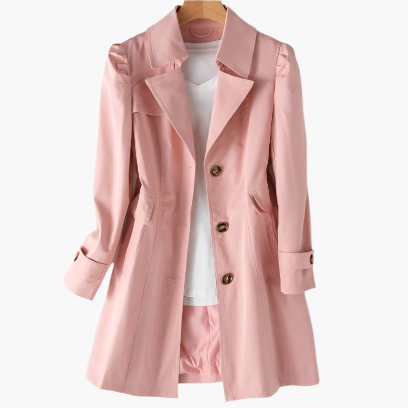 Abrigo Trench Clásico Largo