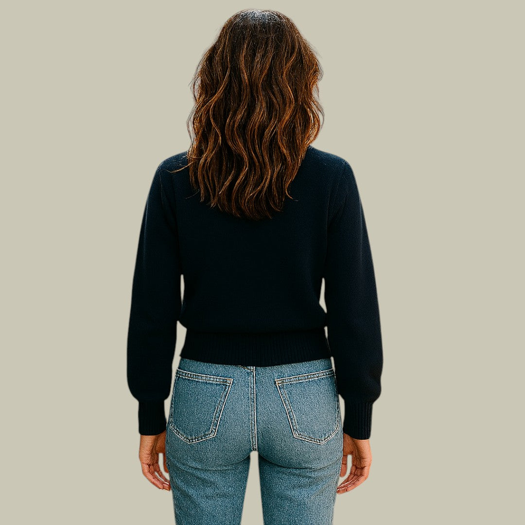 Chaqueta de punto suave de lana merino