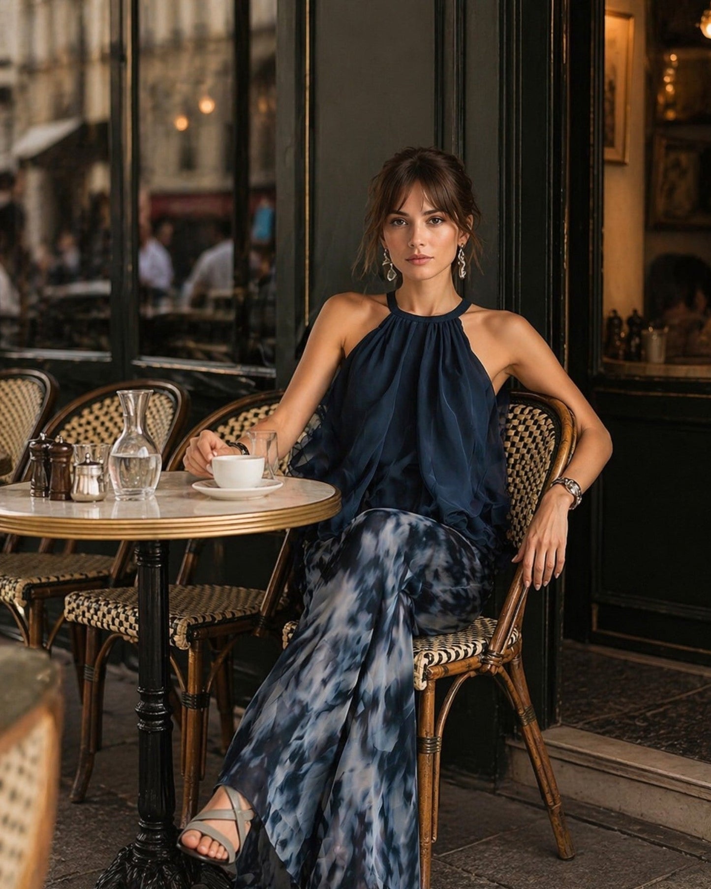 Magali | Conjunto elegante con pantalón y blusa