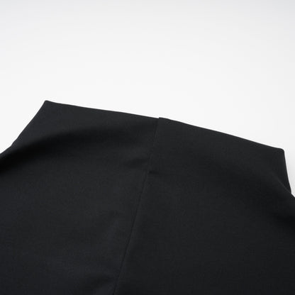 Vestido maxi negro con escote en ojo de cerradura