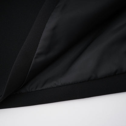 Vestido maxi con panel de encaje negro