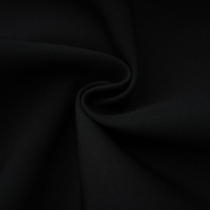 Vestido maxi con panel de encaje negro