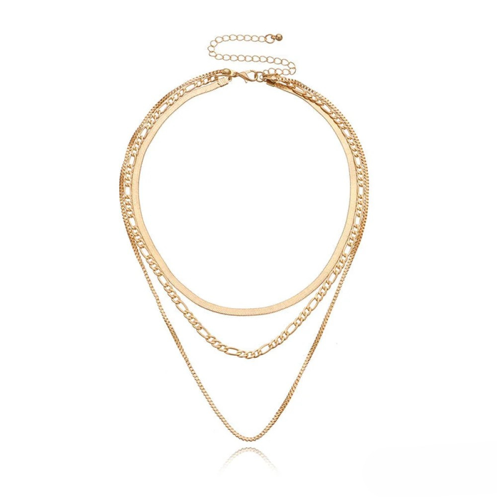 Collar vintage de tres capas