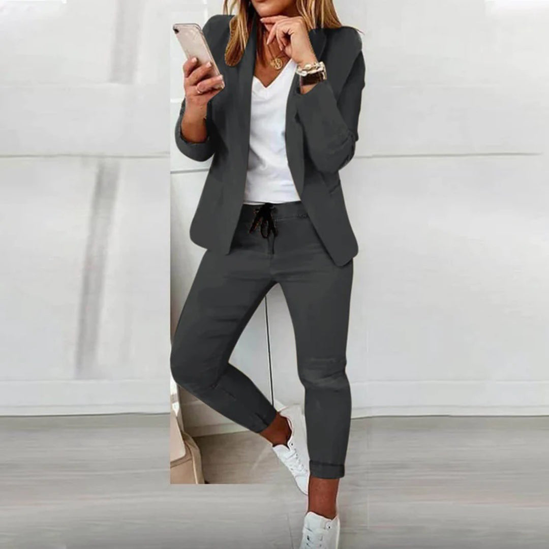 Conjunto de Blazer y Jogger Casual
