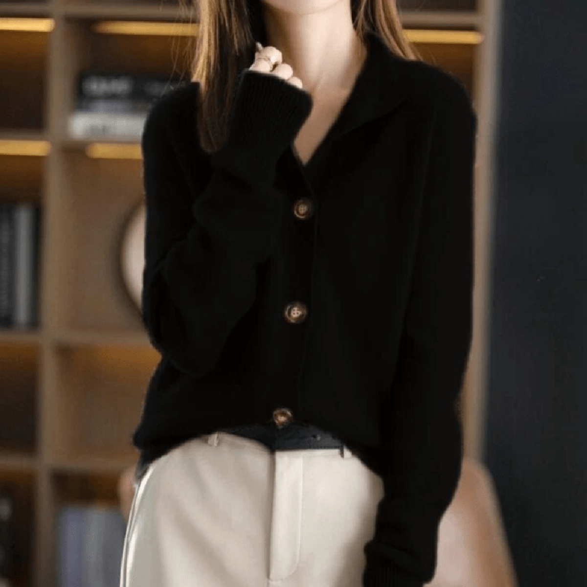 Chaqueta de punto casual