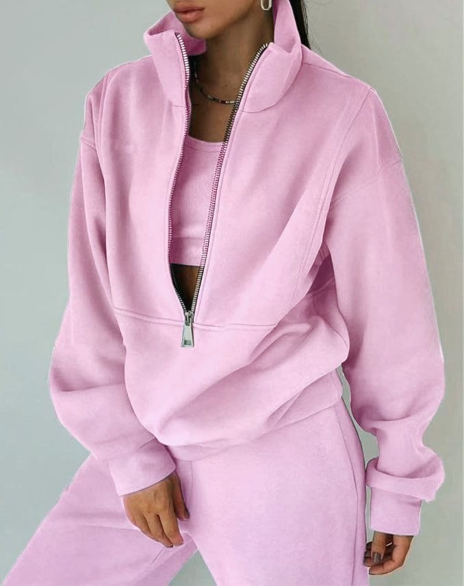 Conjunto de dos piezas de sudadera oversize para mujer