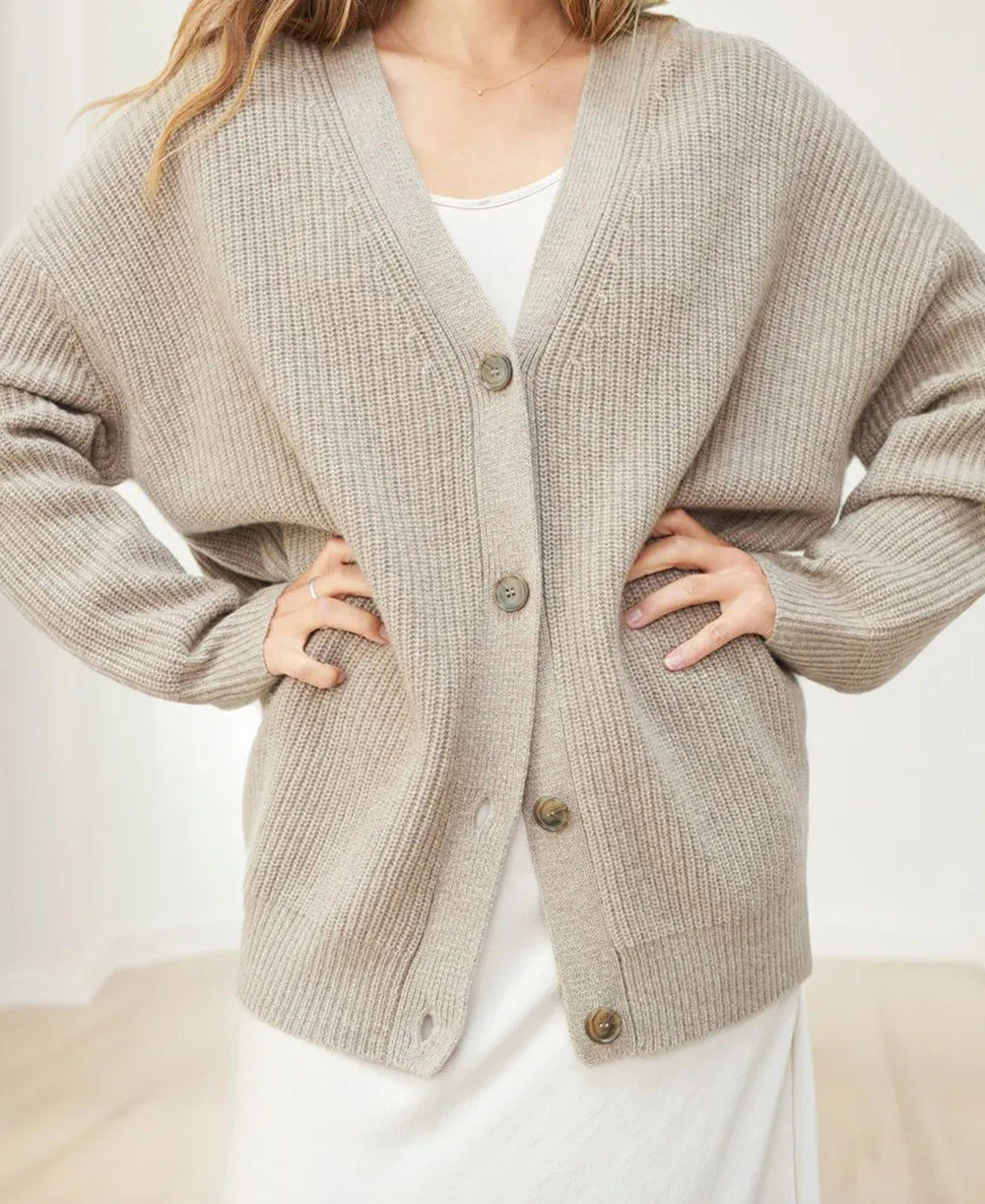 Chaqueta de punto oversized