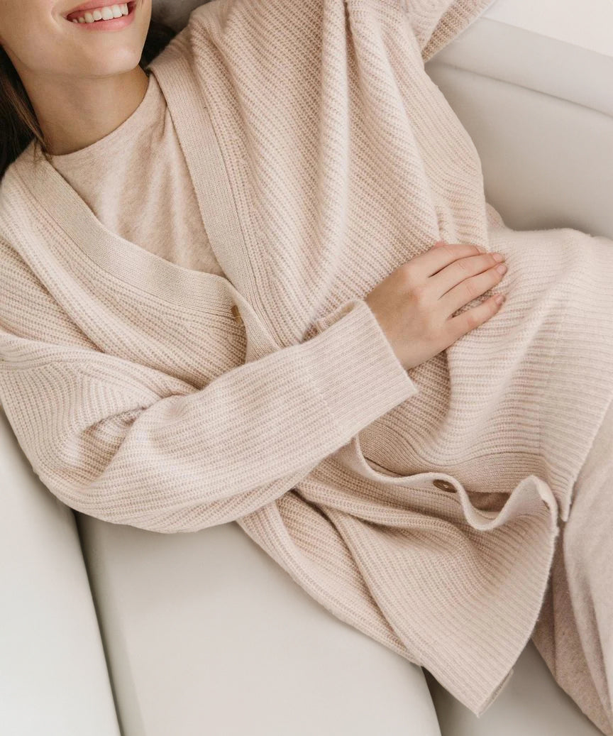 Chaqueta de punto oversized