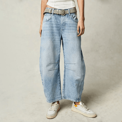Jeans de tiro alto