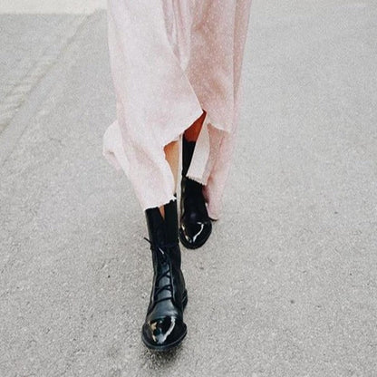 Felicia | Zapatos casuales para mujeres con punta redonda y corte por el tobillo