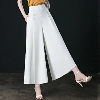 Pantalón palazzo con cintura elástica