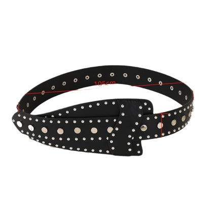 Cinturón punk de tachuelas metálicas