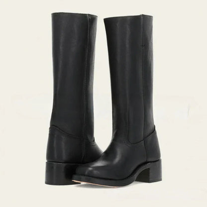 Botas retro de cuero