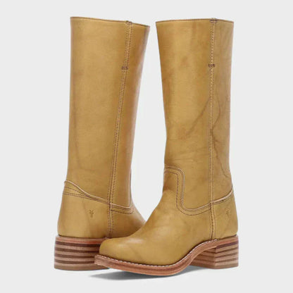 Botas retro de cuero