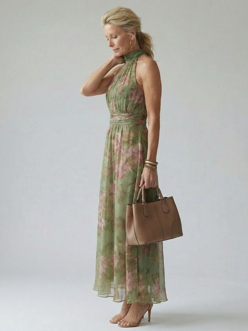 Mirella | Vestido midi halter