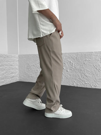 Pantalón acanalado relajado